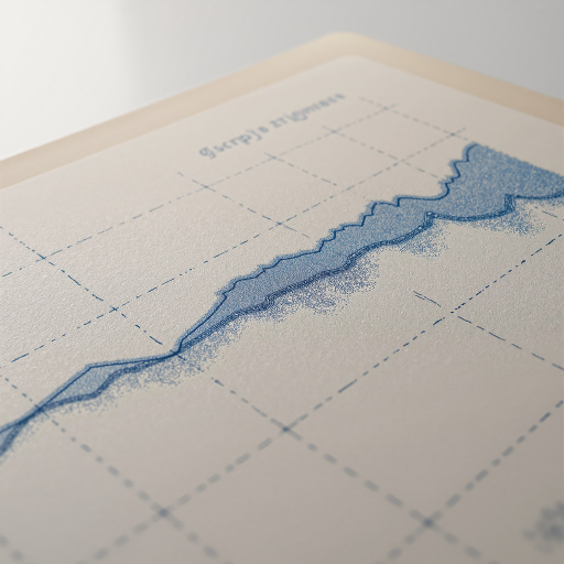 Inventory forecast chart, predicting future stock needs based on historical data