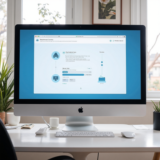 Payment gateway interface mockup, showing transaction flow, secure connection icon