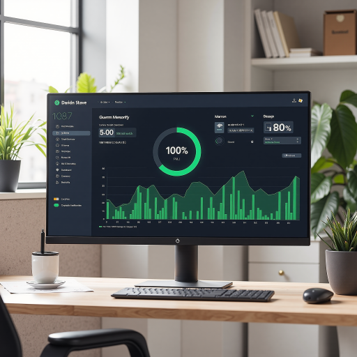 Payment gateway dashboard, displaying transaction history, success rates